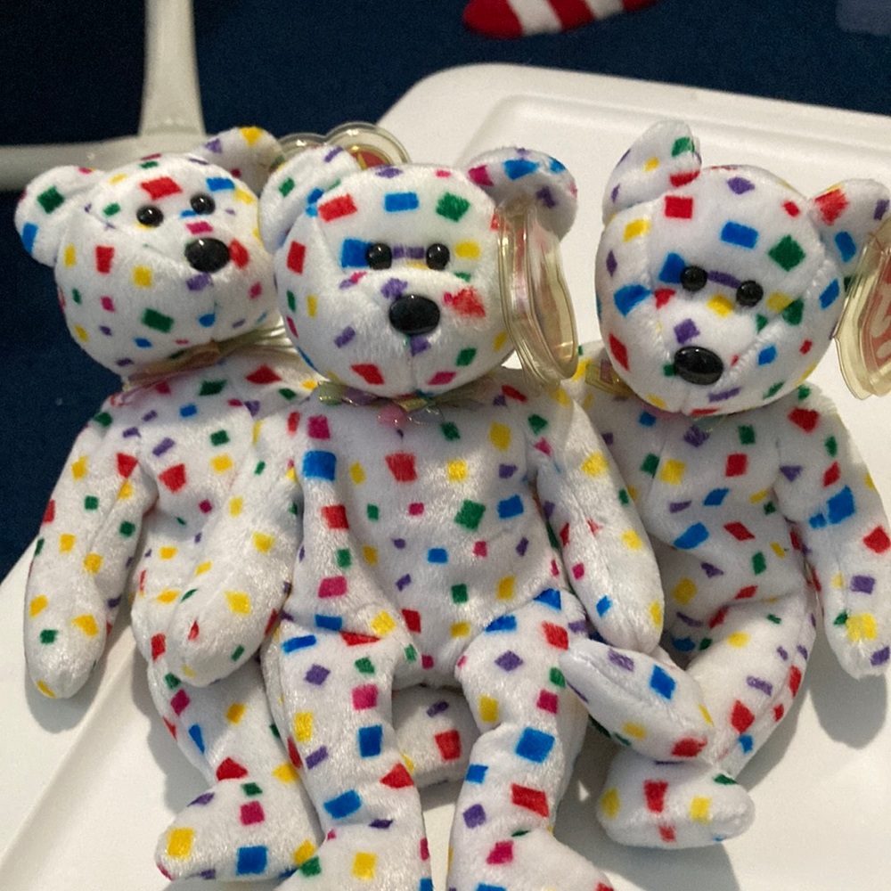 Ty Beanie Babies set of three bear Ty 2k
